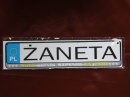 ŻANETA - TABLICZKA