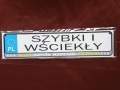 SZYBKI I WŚCIEKŁY - TABLICZKA