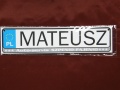 MATEUSZ - TABLICZKA